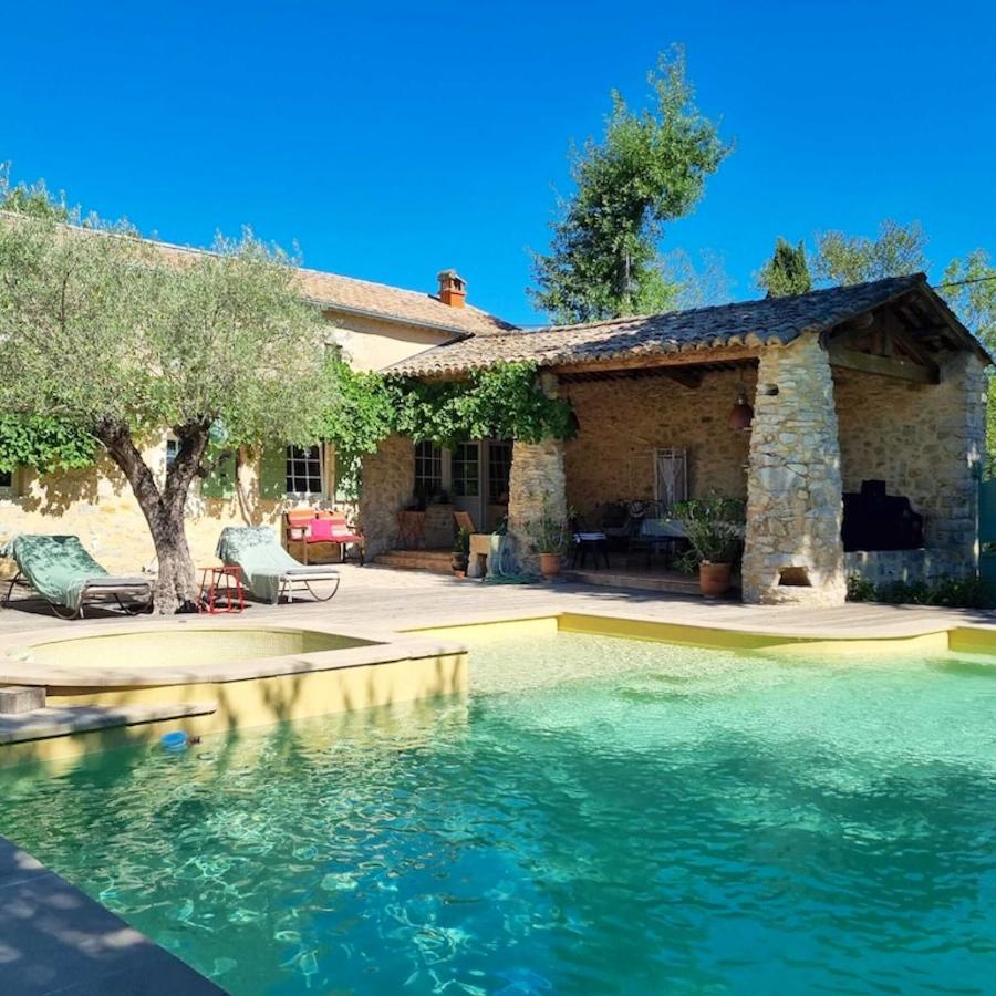 Villa Charmante A Lussan Avec Piscine Privee Et Jardin Closa Exteriér fotografie