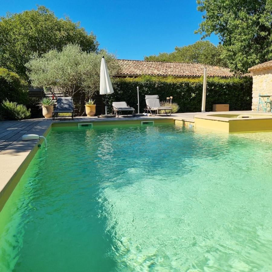 Villa Charmante A Lussan Avec Piscine Privee Et Jardin Closa Exteriér fotografie