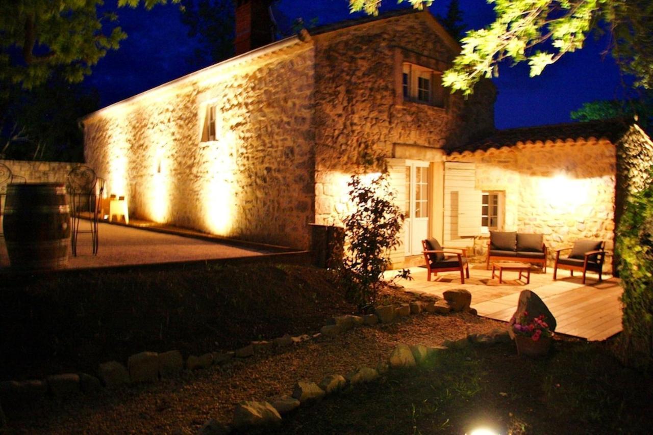 Villa Charmante A Lussan Avec Piscine Privee Et Jardin Closa Exteriér fotografie